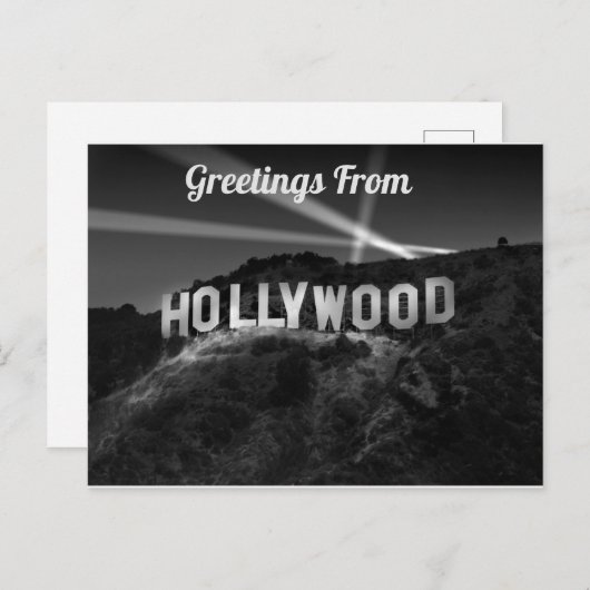 Carte postale de Hollywood (Devant / Derrière)
