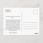 Carte postale de honte à envoyer à vos représentan (Dos)