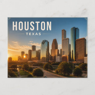 Carte postale de Houston Texas