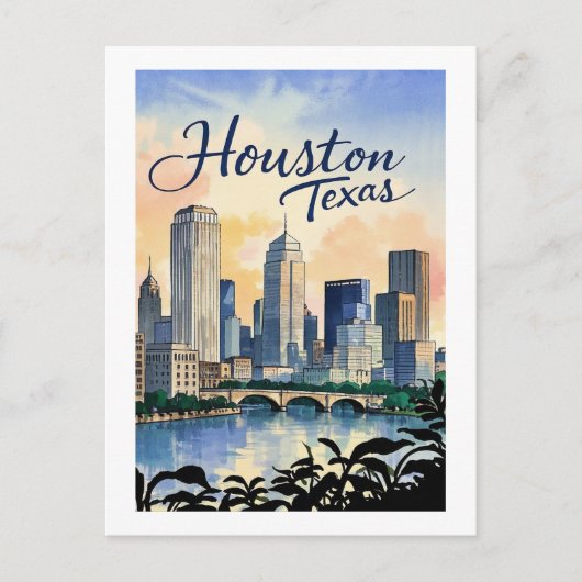 Carte postale de Houston Texas (Devant)