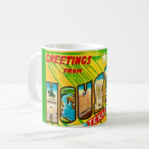 Carte postale de Houston Texas sur mug