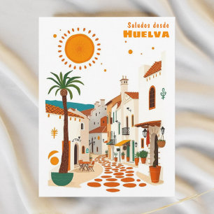 Carte postale de Huelva Espagne méditerranéenne vi