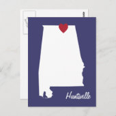 Carte postale de Huntsville Alabama (Devant / Derrière)