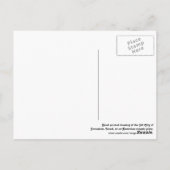 Carte postale de Jérusalem colorée (Dos)