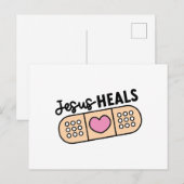 Carte postale de Jésus guéri (Devant / Derrière)