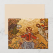 carte postale de jésus mosaïque (Devant / Derrière)