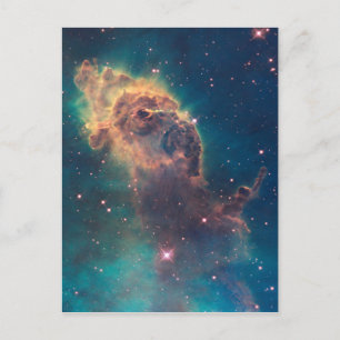 Carte postale de Jet dans la nébuleuse de Carina