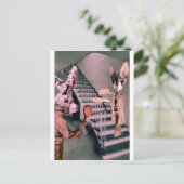 Carte postale de jeu dangereux (Debout devant)