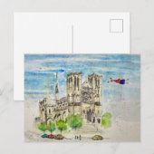 Carte postale de Joanna en vol (Devant / Derrière)