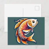 Carte postale de joli poisson (Devant / Derrière)
