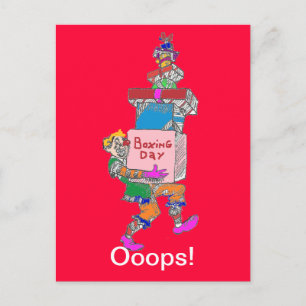 Carte postale de jour de boxe