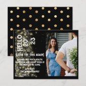 Carte postale de jour de l'année moderne personnal (Devant / Derrière)