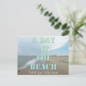 Carte postale de jour de plage Tu me manques (Debout devant)