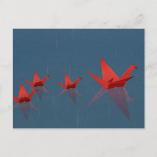 Carte postale de jour de pluie calme (Devant)