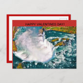Carte postale de jour de Valentines de chutes du (Devant / Derrière)