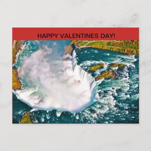 Carte postale de jour de Valentines de chutes du (Devant)