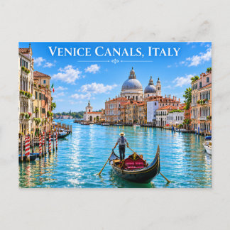 Carte postale de jour des canaux de Venise