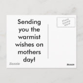 Carte postale de jour des mères (Dos)