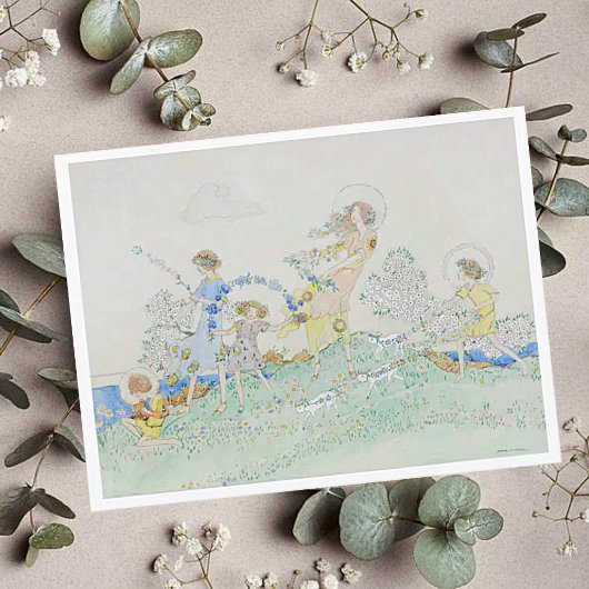 Carte postale de jour d'été de Jessie M. King