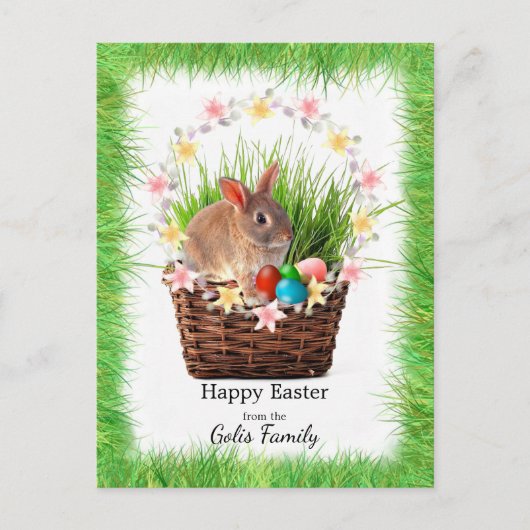 Carte postale de jour férié de Pâques personnalisé (Devant)
