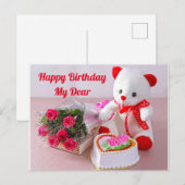 Carte postale de Joyeux Anniversaire (Devant / Derrière)