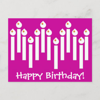 Carte postale de joyeux anniversaire d'arc-en-ciel