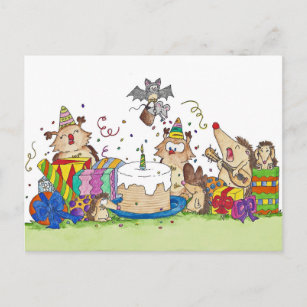 Cartes De Vœux Herisson Heureux Zazzle Be