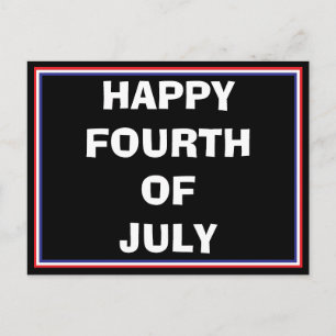 Carte postale de Joyeux Quatre Juillet