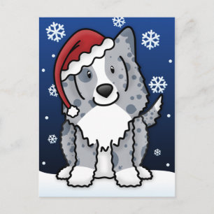 Carte postale de Kawaii Blue Sheltie