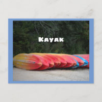 Carte postale de kayaks
