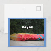 Carte postale de kayaks (Devant / Derrière)