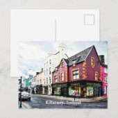 Carte postale de Killarney, Irlande vue de rue (Devant / Derrière)