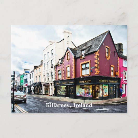 Carte postale de Killarney, Irlande vue de rue (Devant)