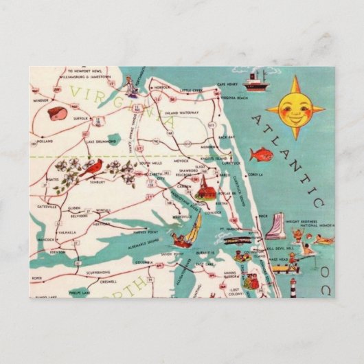 Carte postale de Kitty Hawk Outer Banks (Devant)