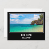 Carte postale de Ko Lipe Thaïlande (Devant / Derrière)