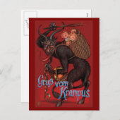 Carte postale de Krampus (Devant / Derrière)