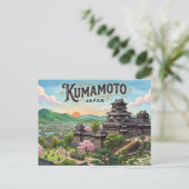 Carte postale de Kumamoto (Debout devant)