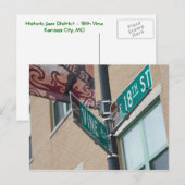 Carte postale de la 18e Vine Kansas City (Devant / Derrière)