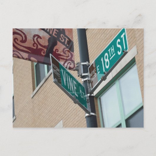 Carte postale de la 18e Vine Kansas City (Devant)