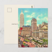 Carte postale de la 42e rue et de la 5e avenue à N (Devant / Derrière)
