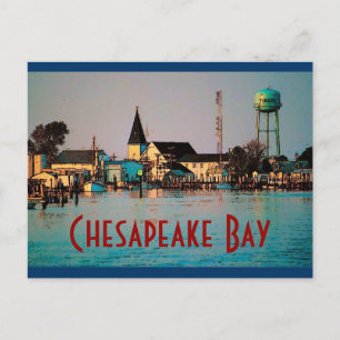 Carte postale de la baie Chesapeake