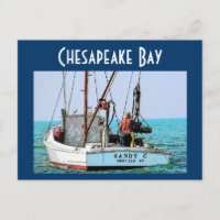 Carte postale de la baie Chesapeake