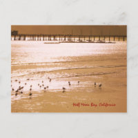 Carte postale de la baie de la demi-lune