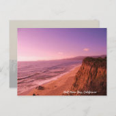 Carte postale de la baie de la demi-lune (Devant / Derrière)