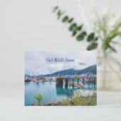 Carte postale de la baie de Whittier en Alaska : P (Debout devant)