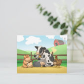 Carte postale de la bande de Jug d'animaux de ferm (Debout devant)