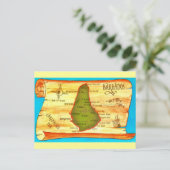 Carte postale de la Barbade vintage (Debout devant)