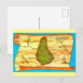 Carte postale de la Barbade vintage (Devant / Derrière)