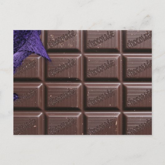 carte postale de la barre de chocolat, carte posta (Devant)