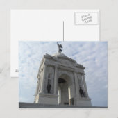 Carte postale de la bataille de Gettysburg (Devant / Derrière)